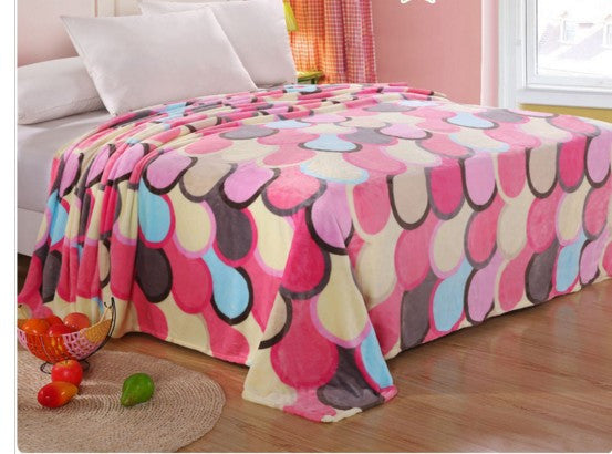 Bubble Style Coral Fleece Blankets