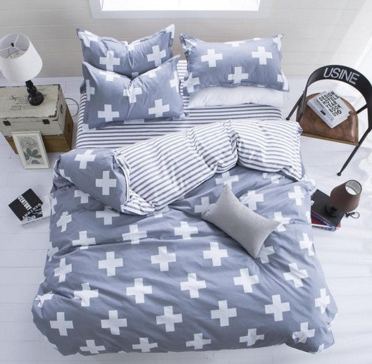 Summer Style Bedding Cotton Set Twin Full Queen Size