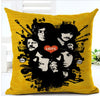 The Beatles Colorful Cotton Linen Seat Square Pillow Case