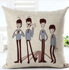 The Beatles Colorful Cotton Linen Seat Square Pillow Case