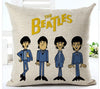 The Beatles Colorful Cotton Linen Seat Square Pillow Case