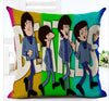 The Beatles Colorful Cotton Linen Seat Square Pillow Case