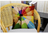 Colorful 3D Pencil Patchwork Cotton Linen Throw Pillow Cushion