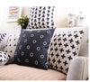 Retro Decorative Pillow Black And White