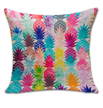 New Sketch Pineapple Cotton Linen Pillow